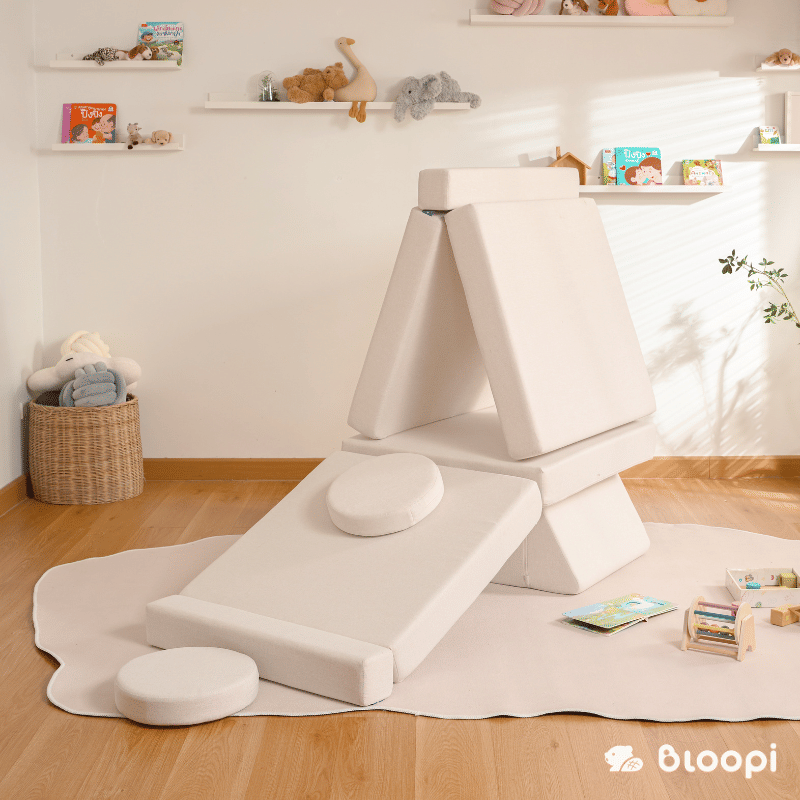 โซฟา 2 ที่นั่งปรับเปลี่ยนรูปแบบได้สำหรับเด็ก BLOOPI รุ่น BLOOPI COZY DUO สีครีม_7